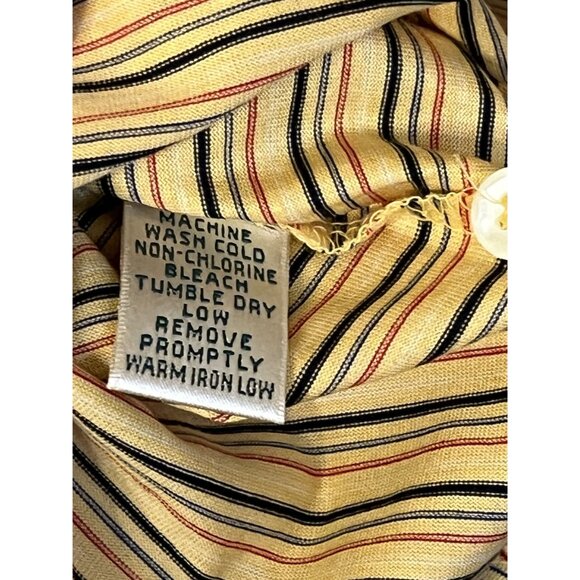 Fairway & Greene Flint Hills Resources Yellow Striped Mens Golf Polo Large - Picture 13 of 13